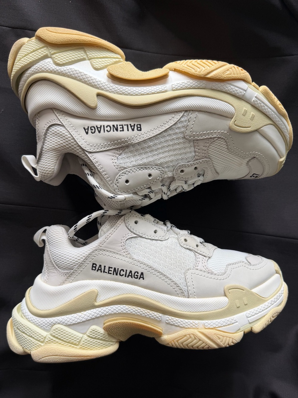 Balenciaga Triple S Sneakers In Beige